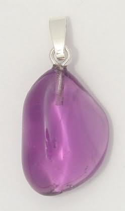 Amethyst-Anhänger, Trommelstein