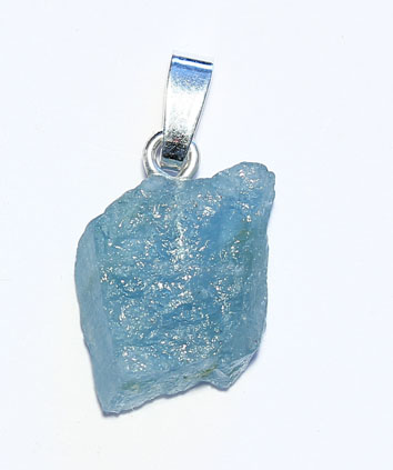 Aquamarin-Anhänger, Rohstein