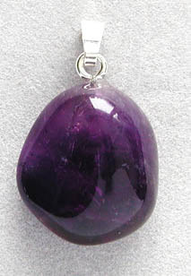 Amethyst-Anhänger, Trommelsatein