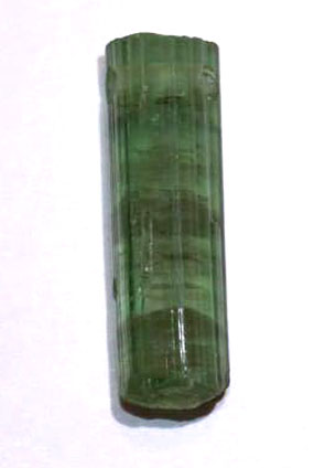 grüner Turmalin-Kristall, Verdelith, gebohrt