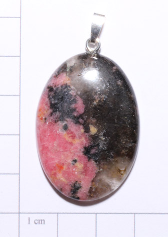 Rhodonit-Anhänger, Cabochon 