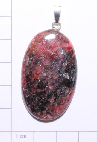 Rhodonit-Anhänger, Cabochon 