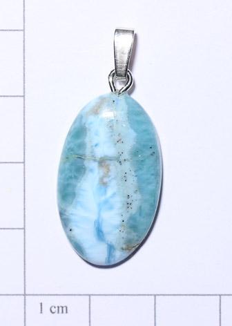 Larimar-Anhänger, Cabochon
