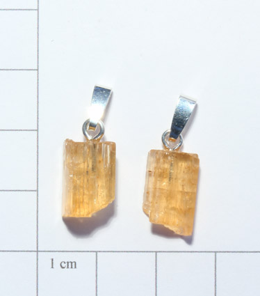 Goldtopas-Anhänger, Kristall 