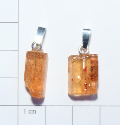Goldtopas-Anhänger, Kristall 