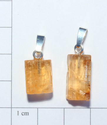 Goldtopas-Anhänger, Kristall 