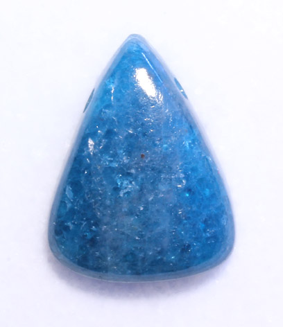 Apatit-Cabochon, gebohrt