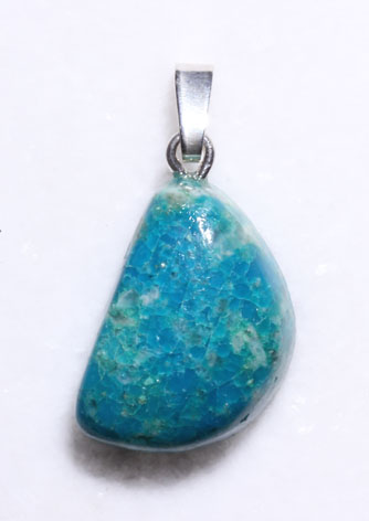 Chrysokoll-Anhänger, Cabochon 