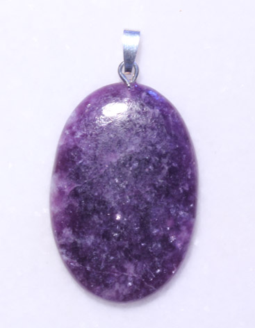 Lepidolith-Anhänger, Cabochon