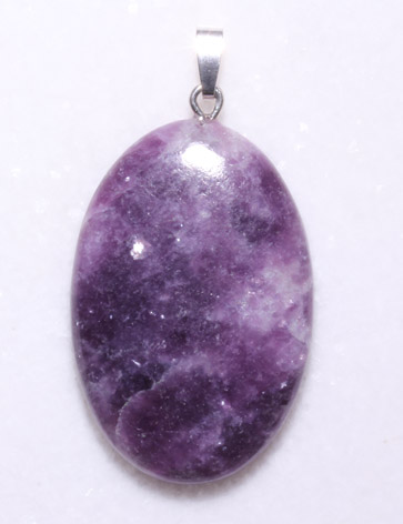 Lepidolith-Anhänger, Cabochon