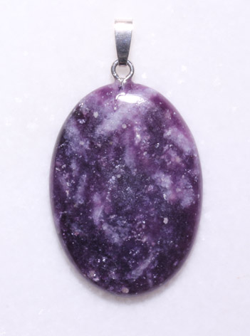Lepidolith-Anhänger, Cabochon