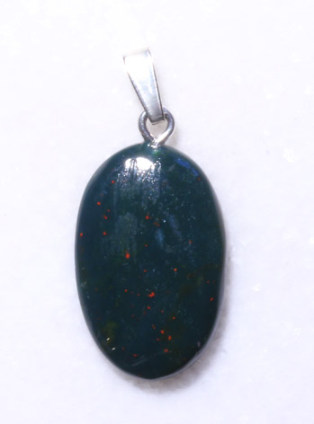 Heliotrop-Anhänger, Cabochon 