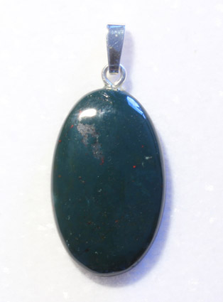 Heliotrop-Anhänger, Cabochon 