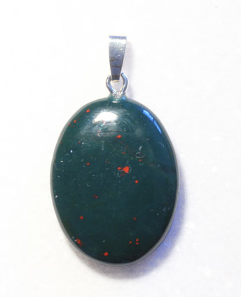 Heliotrop-Anhänger, Cabochon 