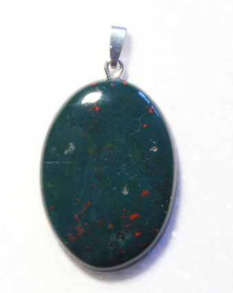 Heliotrop-Anhänger, Cabochon 