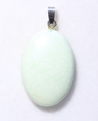 Zitronenchrysopras-Anhänger, Cabochon 