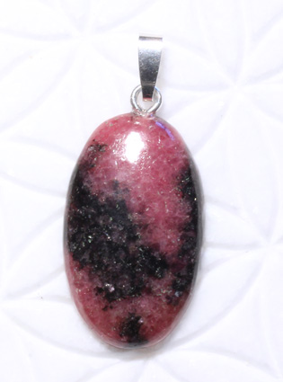 Rhodonit-Anhänger, Cabochon 
