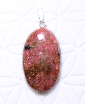 Rhodonit-Anhänger, Cabochon 