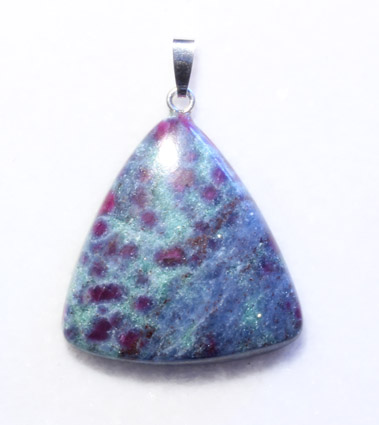 Rubin-Kyanit-Anhänger, Cabochon 