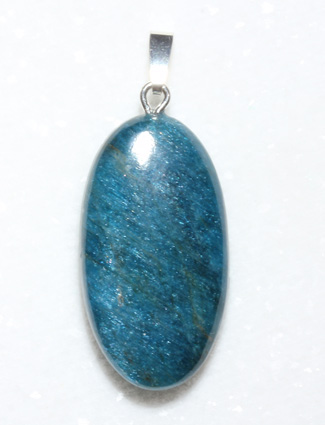 Apatit-Anhänger, blau, Cabochon 