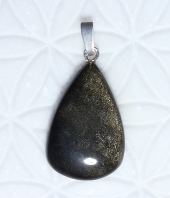 Goldobsidian-Anhänger - Cabochon