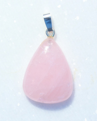 Rosenquarz-Anhänger, Cabochon 