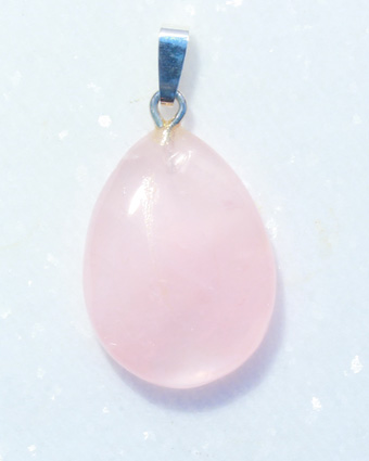 Rosenquarz-Anhänger, Cabochon 