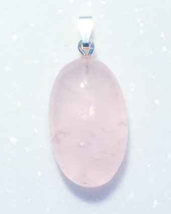 Rosenquarz-Anhänger, Cabochon 