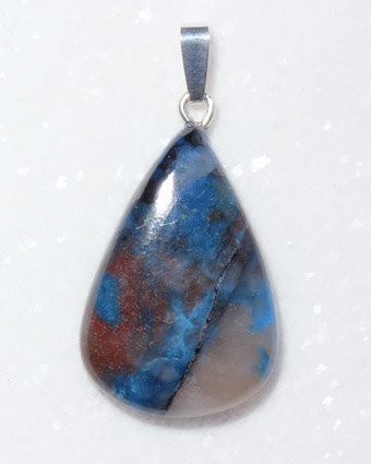 Azurit-Anhänger, Cabochon