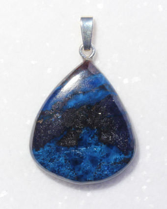 Azurit-Anhänger, Cabochon