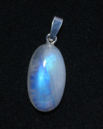 Regenbogenmondstein-Anhänger, Cabochon