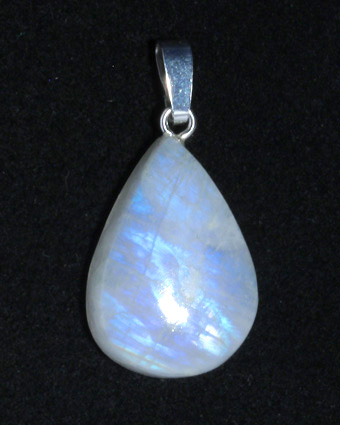 Regenbogenmondstein-Anhänger, Cabochon