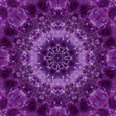 Stein-Kraftbild Amethyst, Energiebild